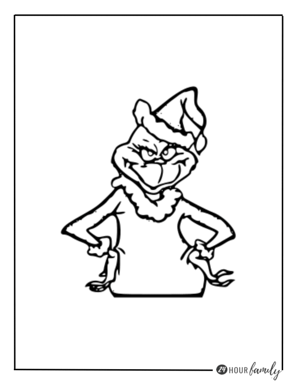 Dr Seuss the grinch coloring pages