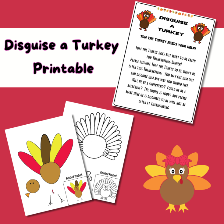 free printable disguise a turkey game