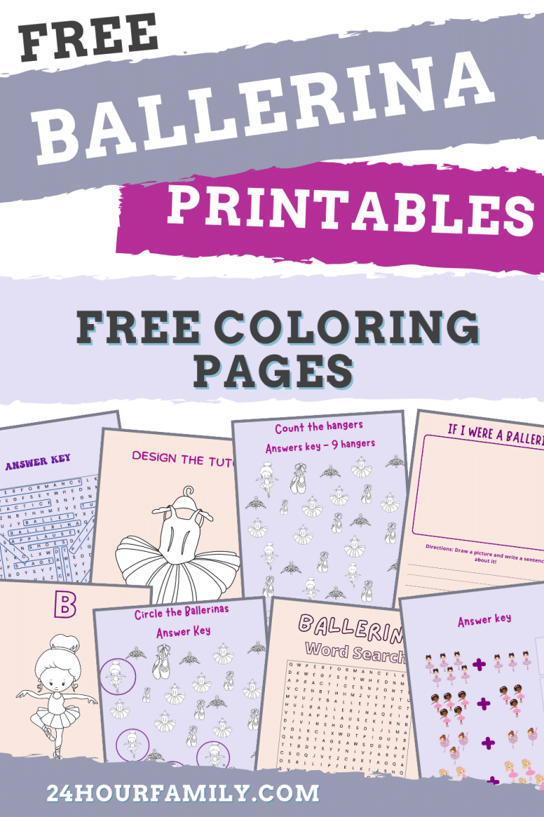 Ballerina Printables, Word Search, Mazes (Free Printables)