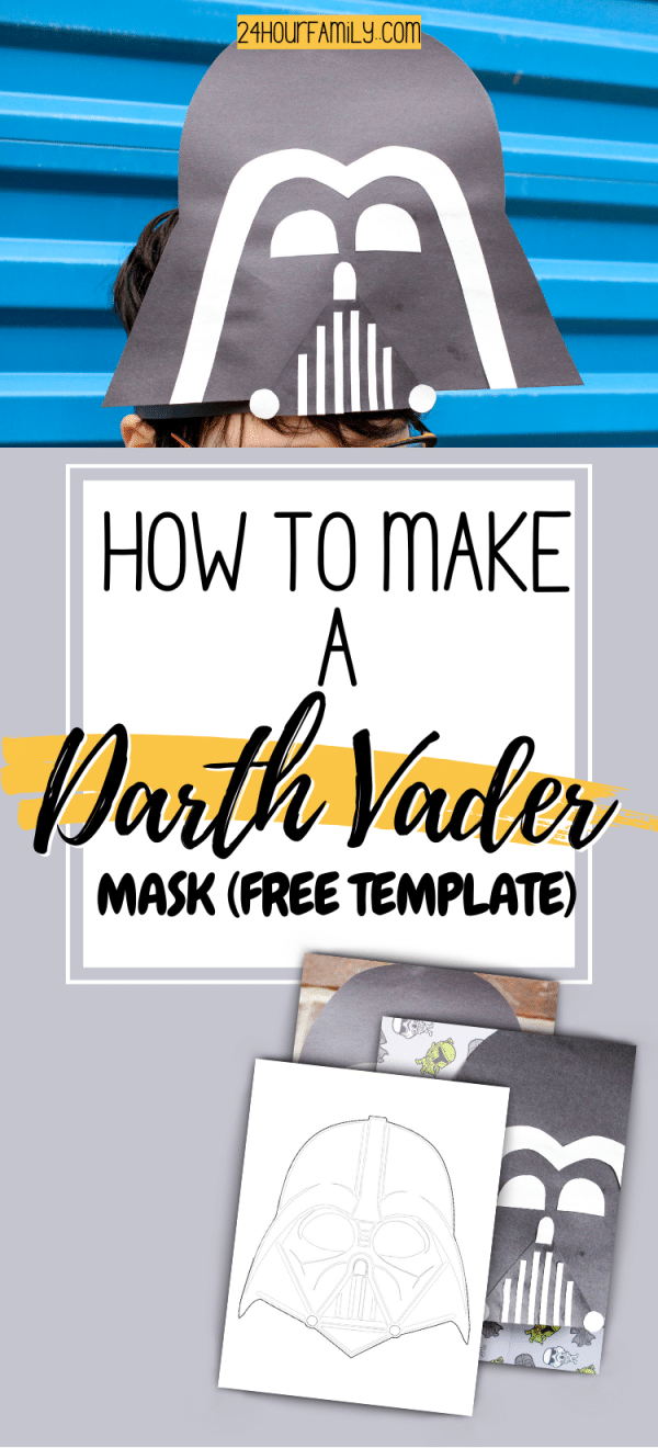 How to Make a Darth Vader Mask (Free Template) - 24hourfamily.com