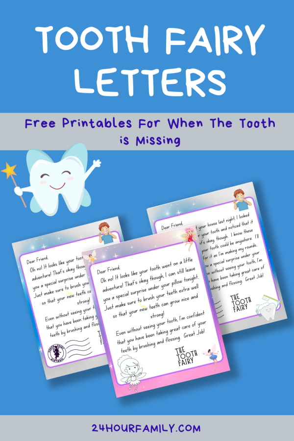 tooth fairy letters free printable pdf