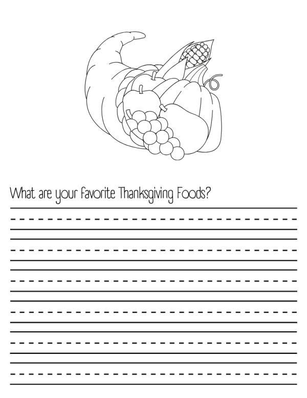 writing prompts what are your favorite thanksgiving foods?