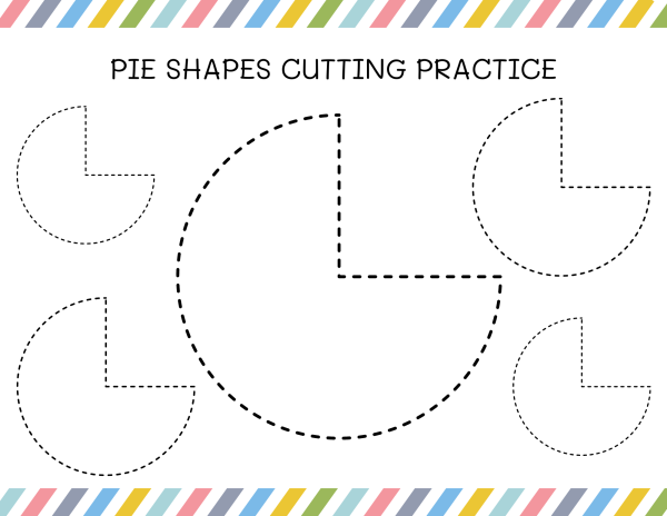 pie shape cut out