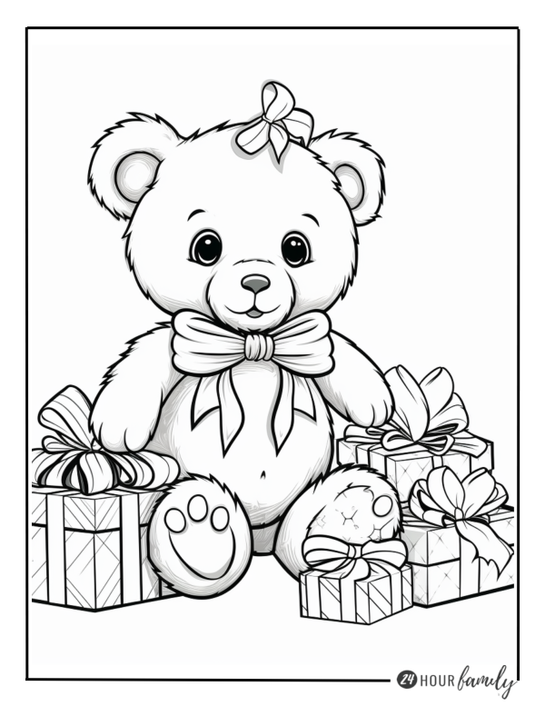 Teddy Bear Toys Coloring page