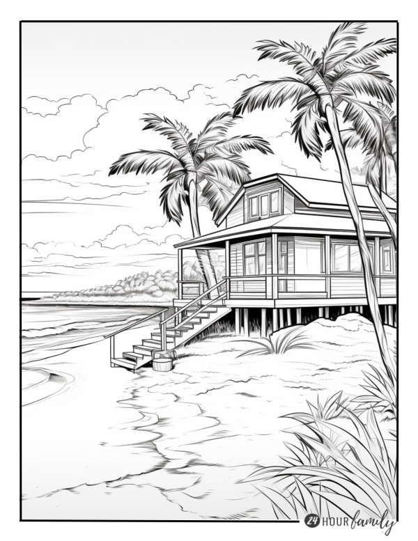 outdoor ocean coloring pages