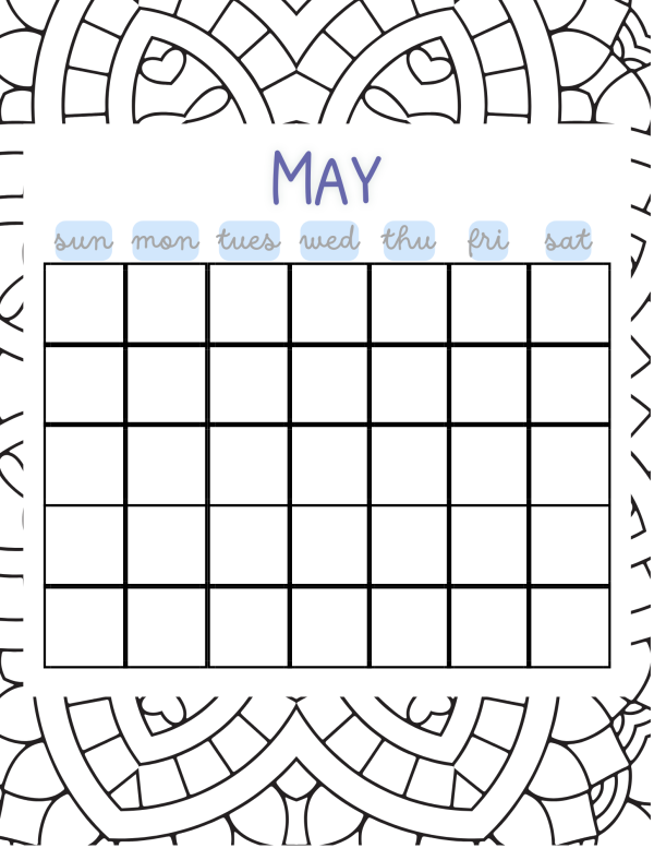 may calendar color in calendar