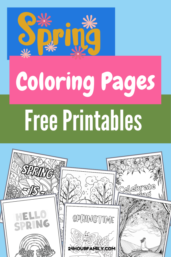 Free Spring Coloring Pages free pdf 