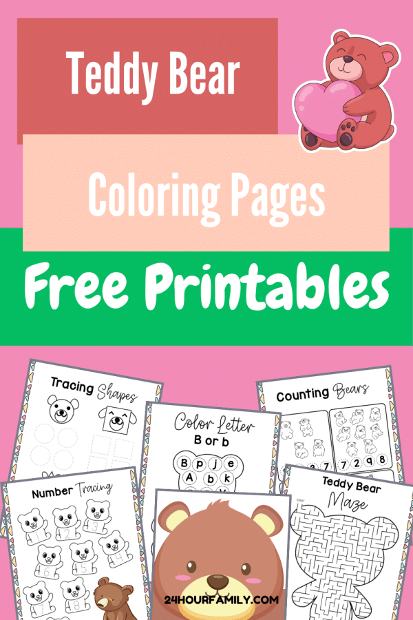 teddy bear coloring pages free printables