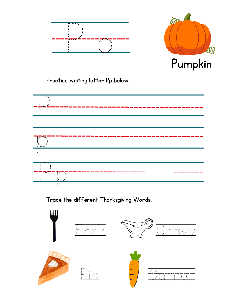 Thanksgiving Writing for Prompts for Kids (Free to Print ...