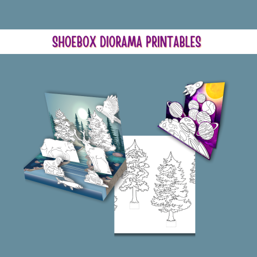 shoebox printable diorama Archives - 24hourfamily.com