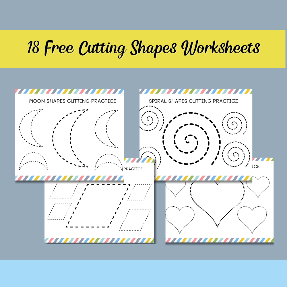 18 Cutting Shapes Worksheets (Free Printables)
