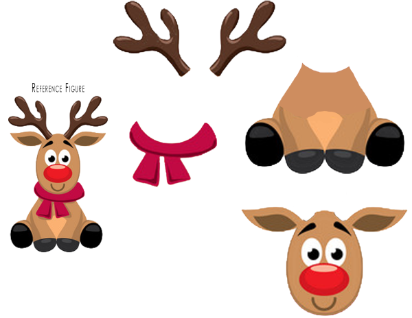 build a reindeer free printable christmas printable pdf