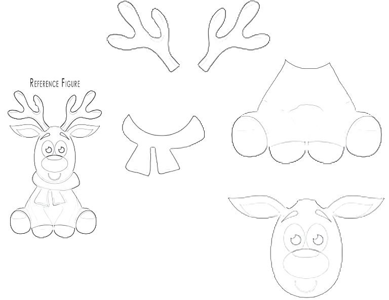 Build-A-Reindeer Printable (Free Template) - 24hourfamily.com