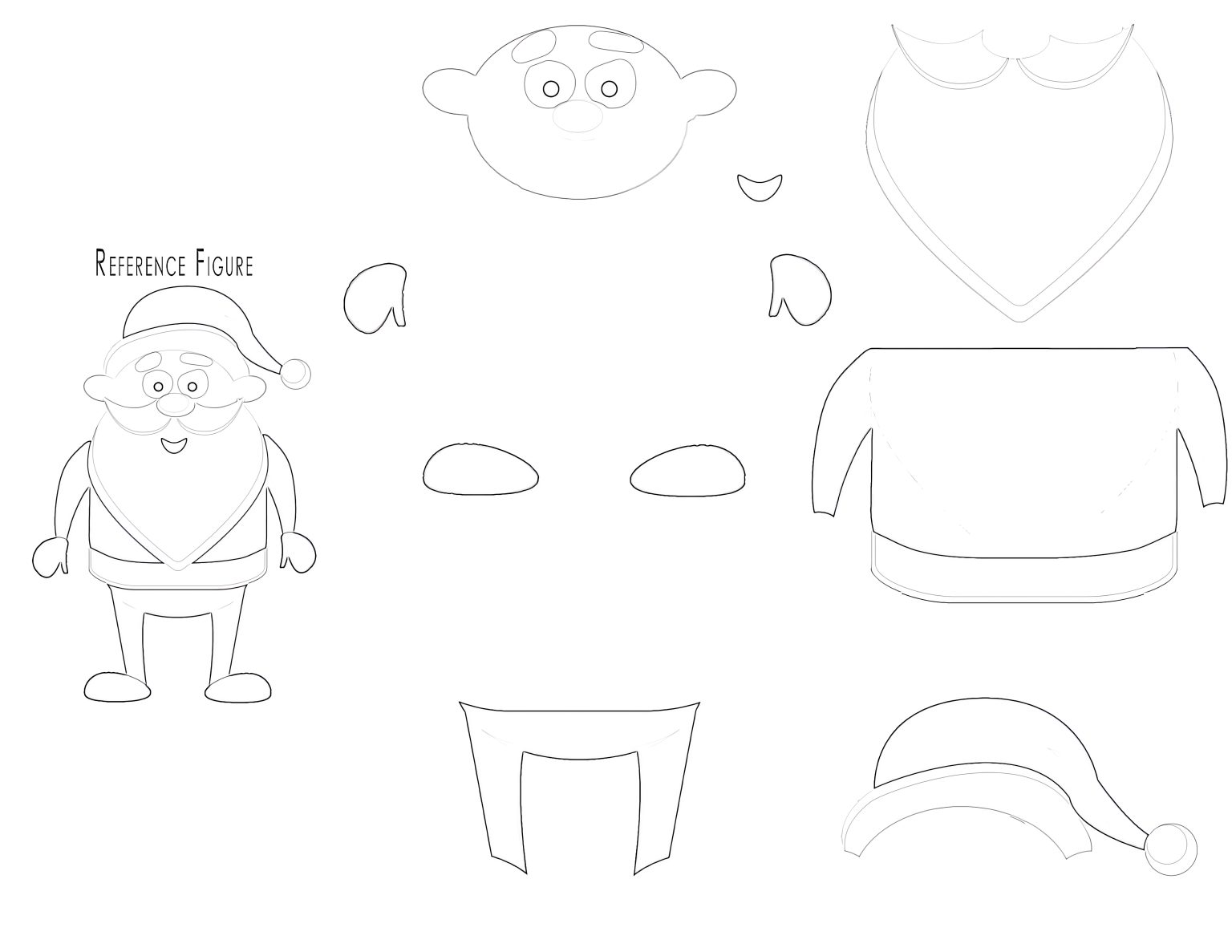 Build a Santa Printable (Free Template) - 24hourfamily.com
