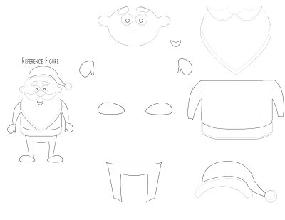 Build a Santa Printable (Free Template) - 24hourfamily.com