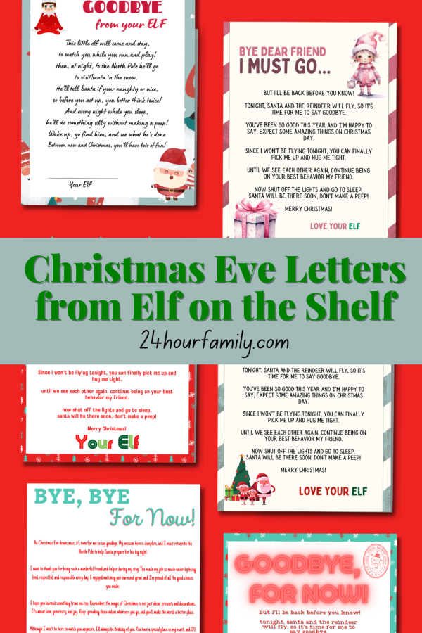funny elf on the shelf departure letters