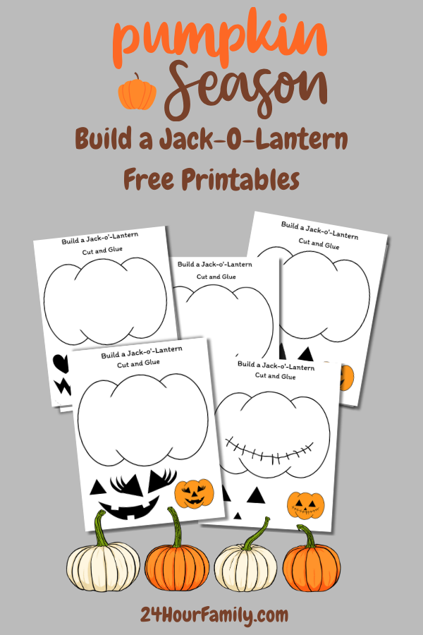 fall crafts autumn printables build a pumpkin printable