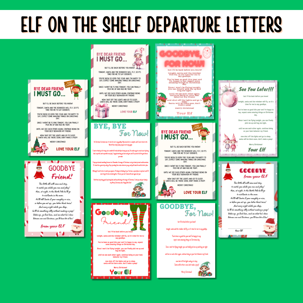 13 Christmas Eve Letter from Elf Printable Letters