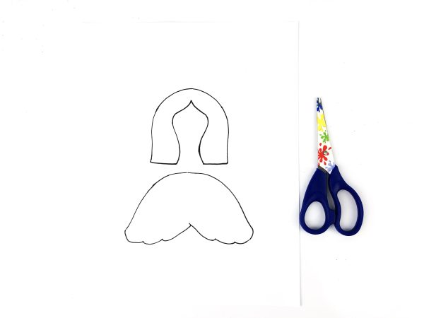 How to Make an Angel Toilet paper Craft with Free Angel template, DIY Angel Toilet Paper Craft with yellow halo and wings, Angel Craft, Angel Toilet paper Roll, Angel' Wings, Crafts For Kids