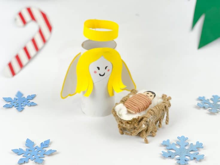 Baby Jesus in a manger craft