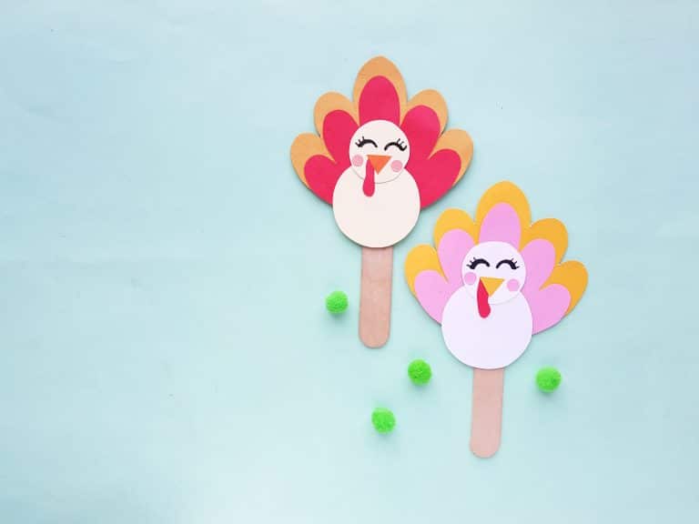 Turkey popsicle stick craft