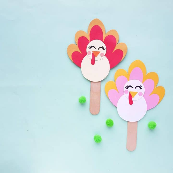 Turkey popsicle stick craft