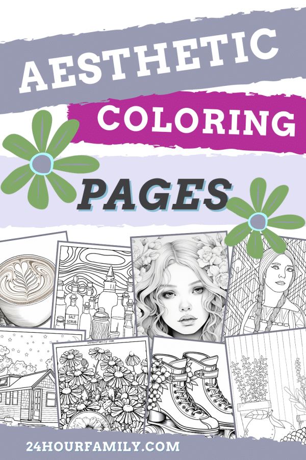 102 aesthetic coloring pages to print pdf indie coloring pages 