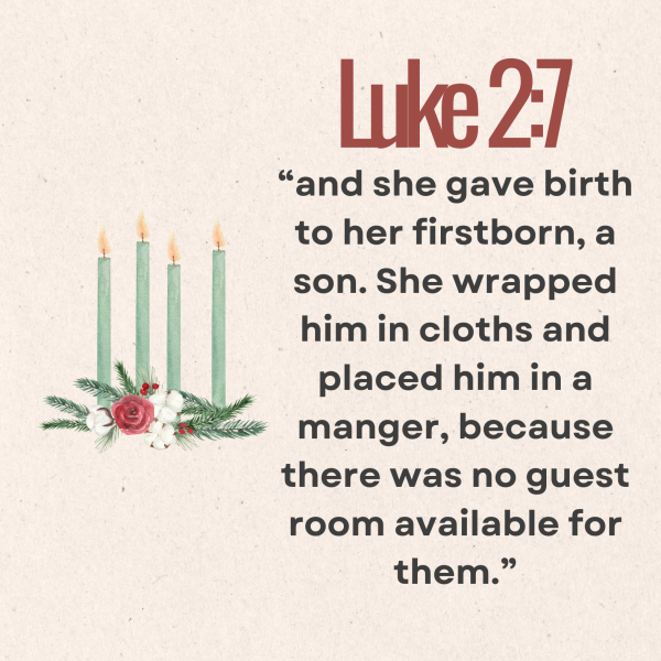 Printable advent scripture cards to celebrate advent luke 2:7