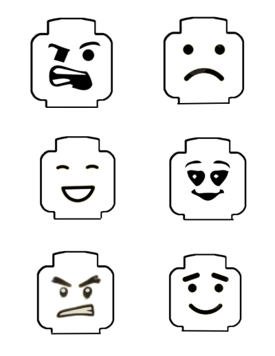 Lego Head Printable (11 Free Templates) - 24hourfamily.com
