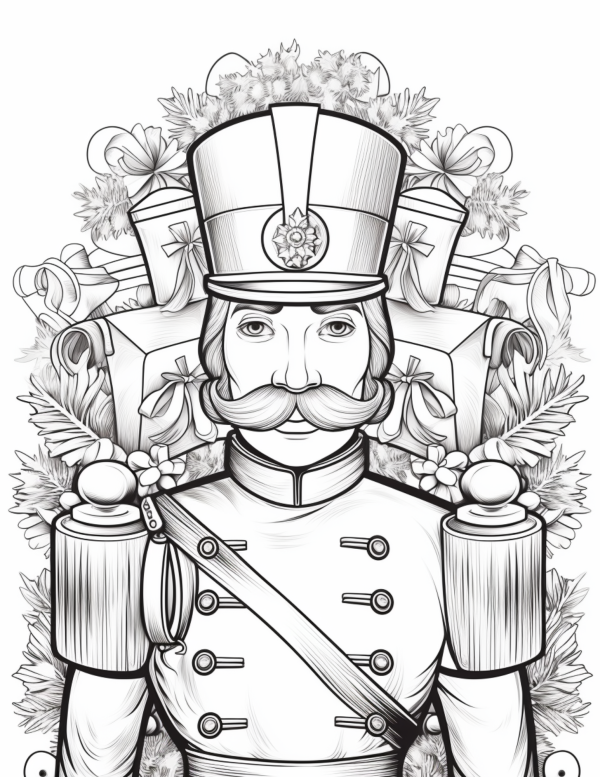 Nutcracker christmas coloring pages