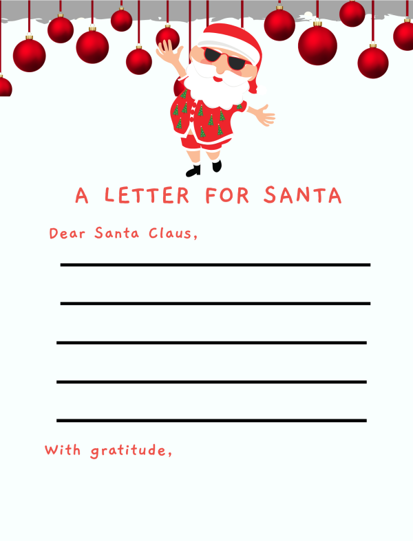 letter to santa printable worksheet free to print