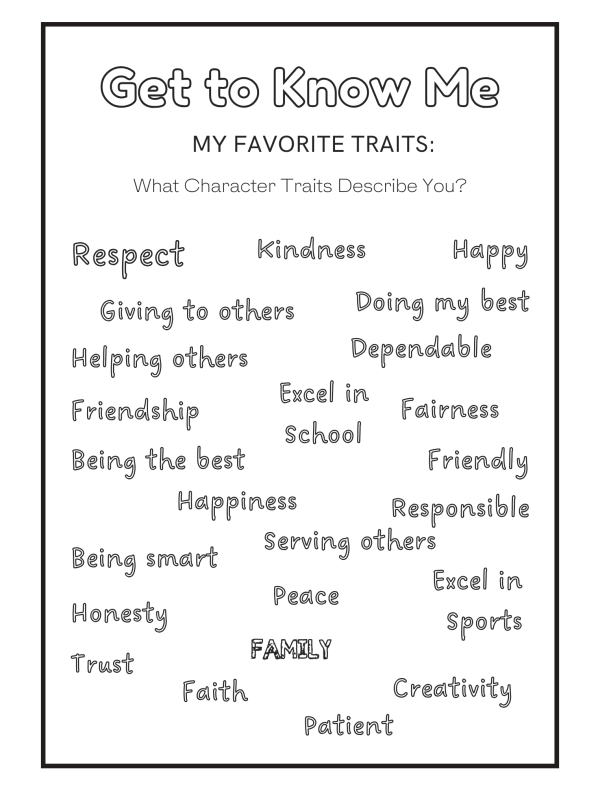 all about me printables worksheets all about me activities