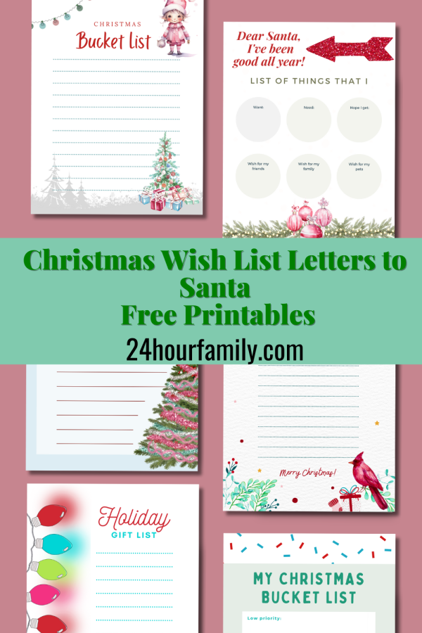 33 free christmas wish list template options wish list letters to santa