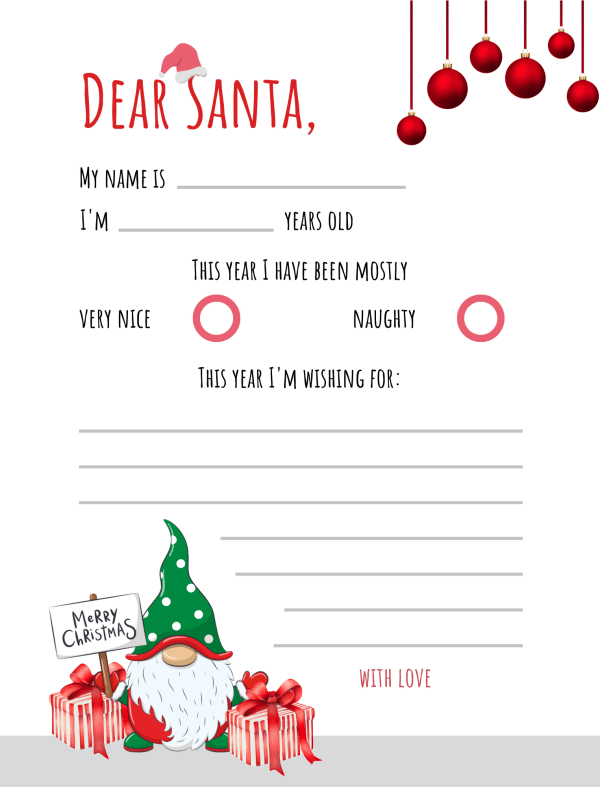 To santa claus letter