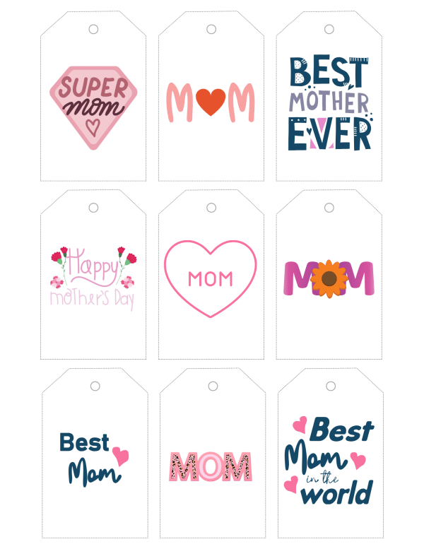 mother's day gift tags free printable tags for mother's day gifts for grandmom