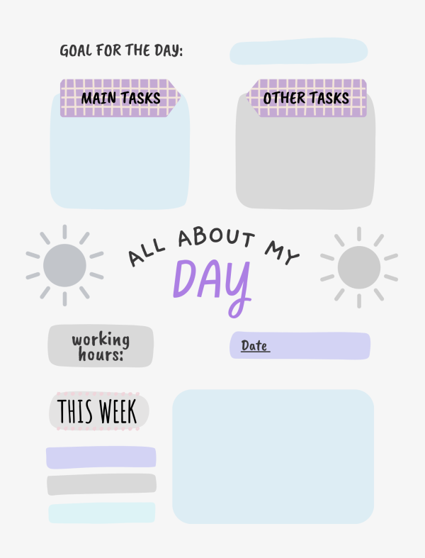 all about my day printable worksheet