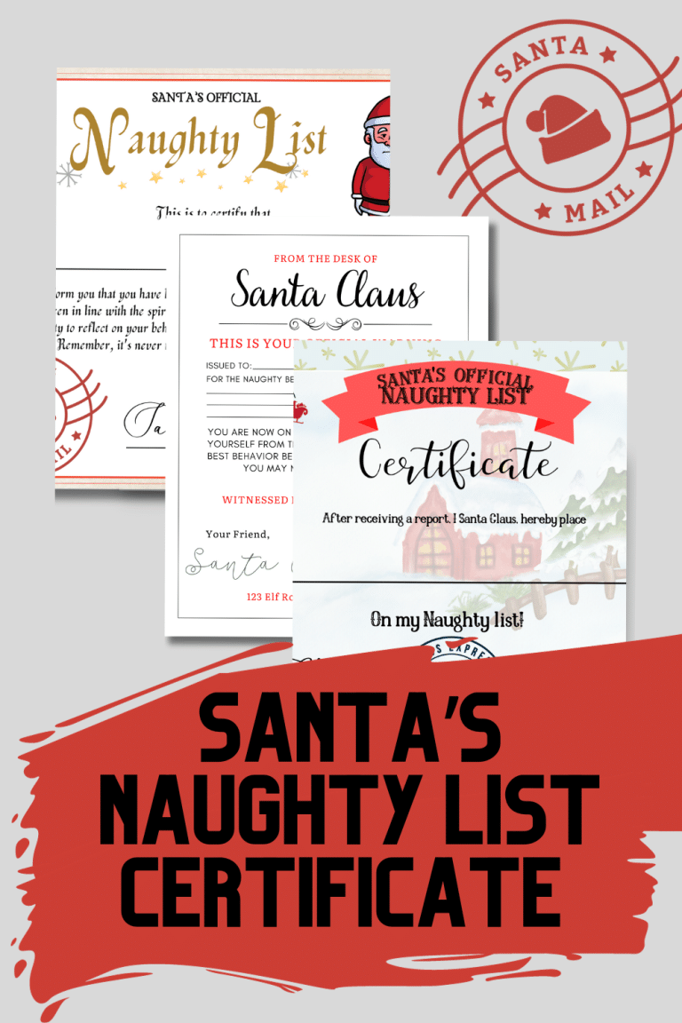 Free Printable Naughty List Warning Letter From Santa - 24hourfamily.com