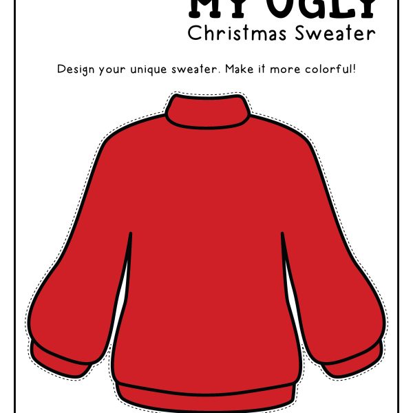 Ugly Christmas Sweater Printable Crafts