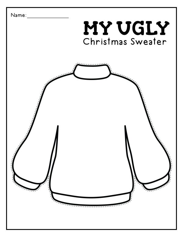 DIY Ugly Christmas sweater party ideas ugly chrismtas sweater printables
