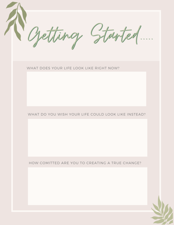Vision board worksheets free printables for the new year
