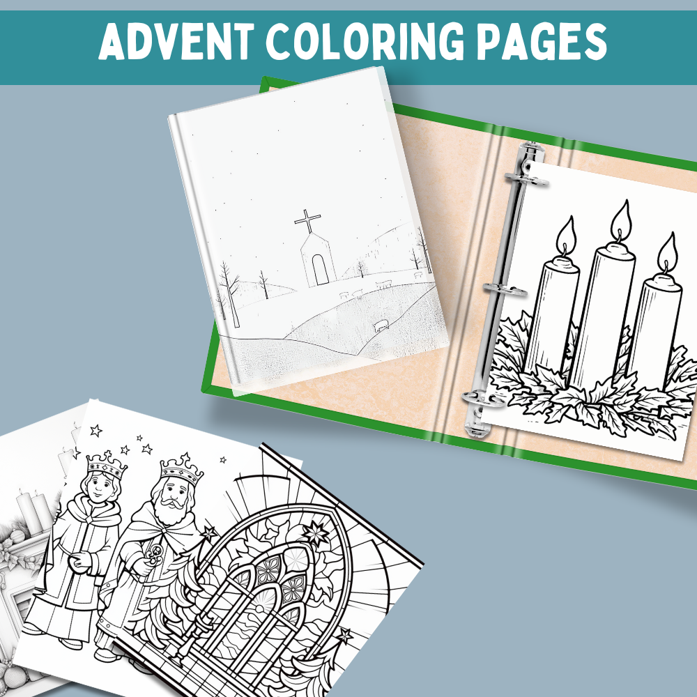 34 Free Advent Coloring Pages