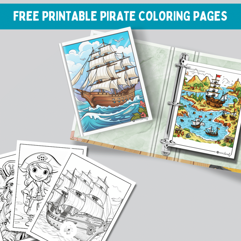 Free printable pirate coloring pages for kids and adults easy coloring pages