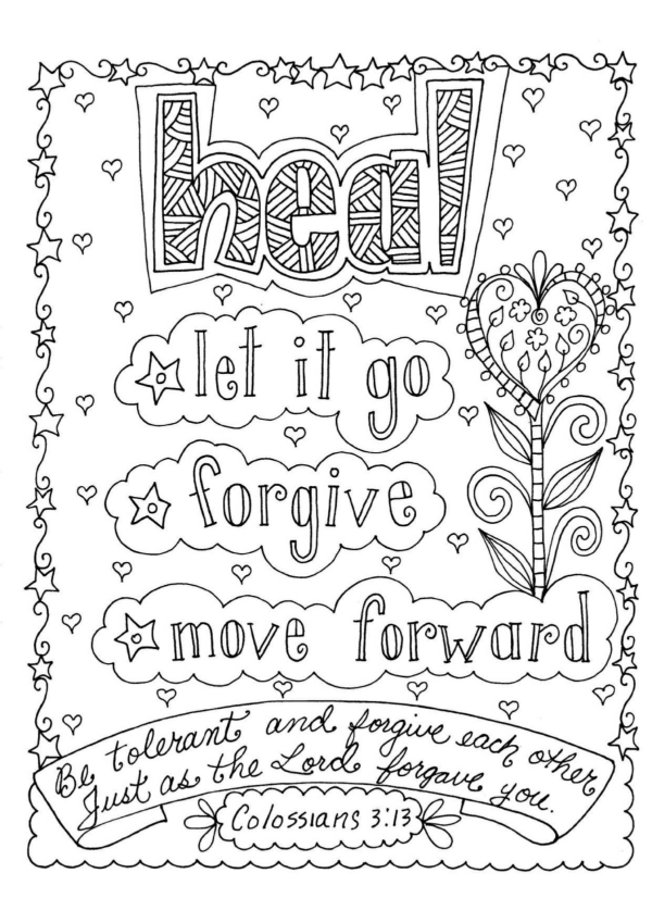 Forgive coloring pages