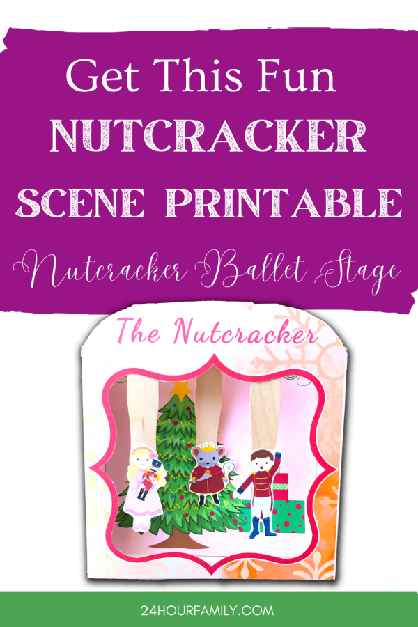 printable puppet show using nutcracker christmas characters such as claire and the mouse