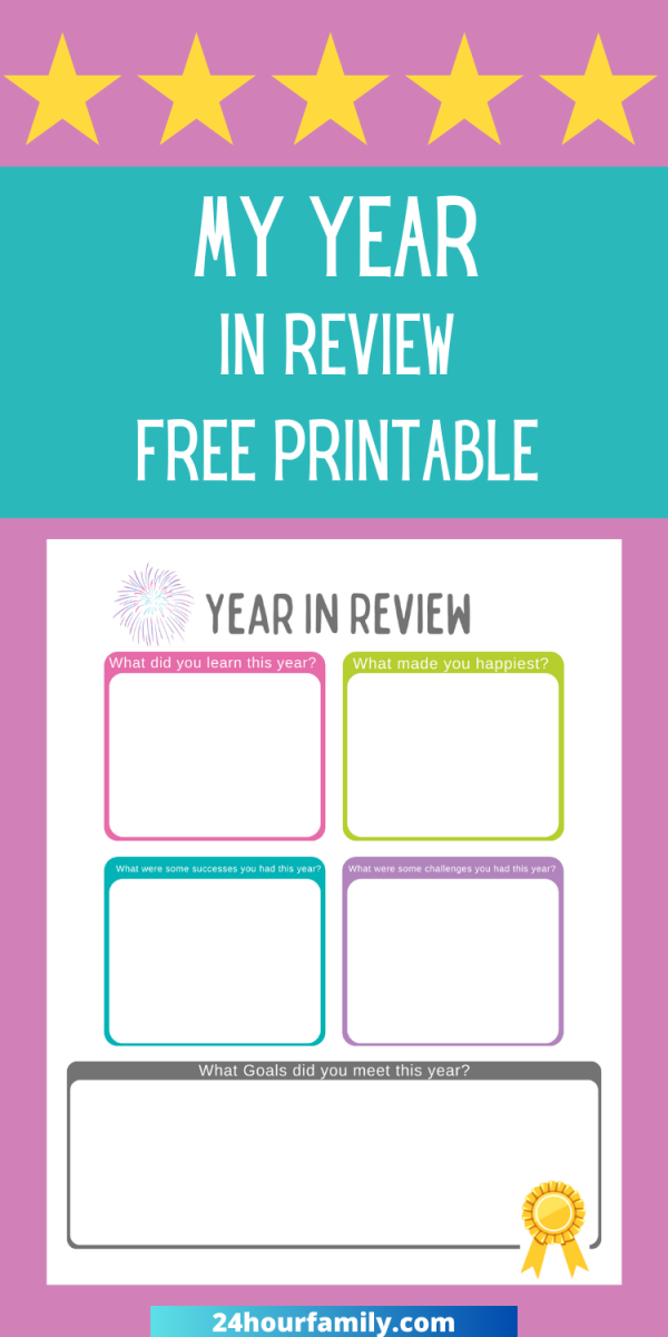 my year in review bullet journal printable free pdf template