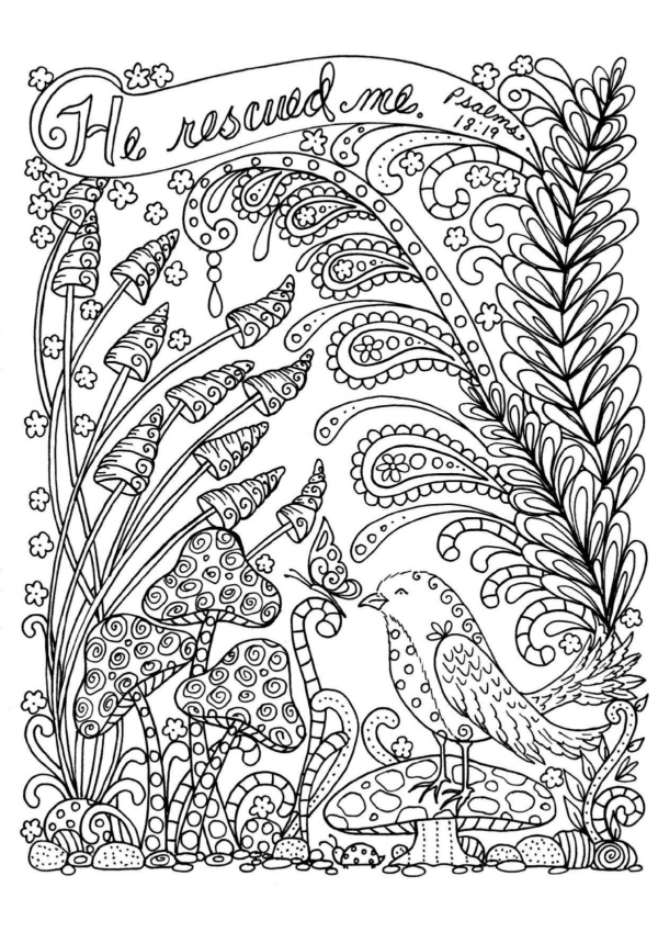Jesus rescued me coloring sheet faith coloring pages for adults