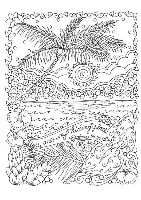 Psalms 119 coloring page