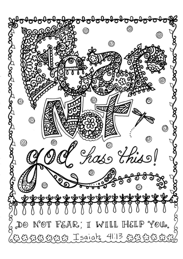 Do not fear coloring pages Fear not coloring pages fear not coloring sheets 