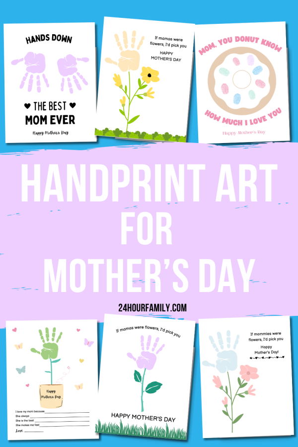 Handprint art for mother's day easy handprint crafts for toddlers