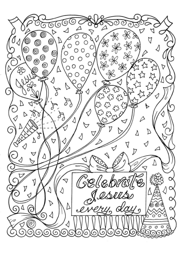 Celebrate Jesus everyday coloring pages